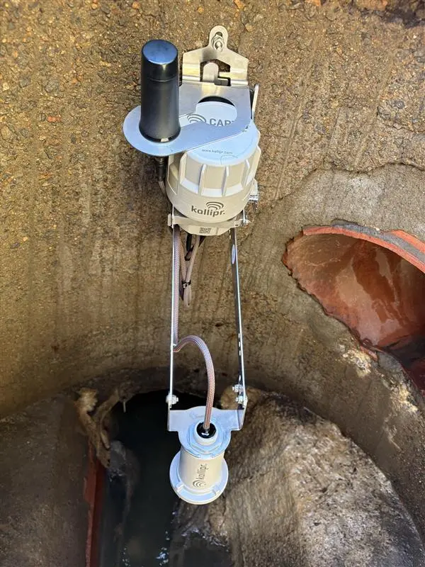 Captis data logger and radar sensor monitoring for sewer oveflows