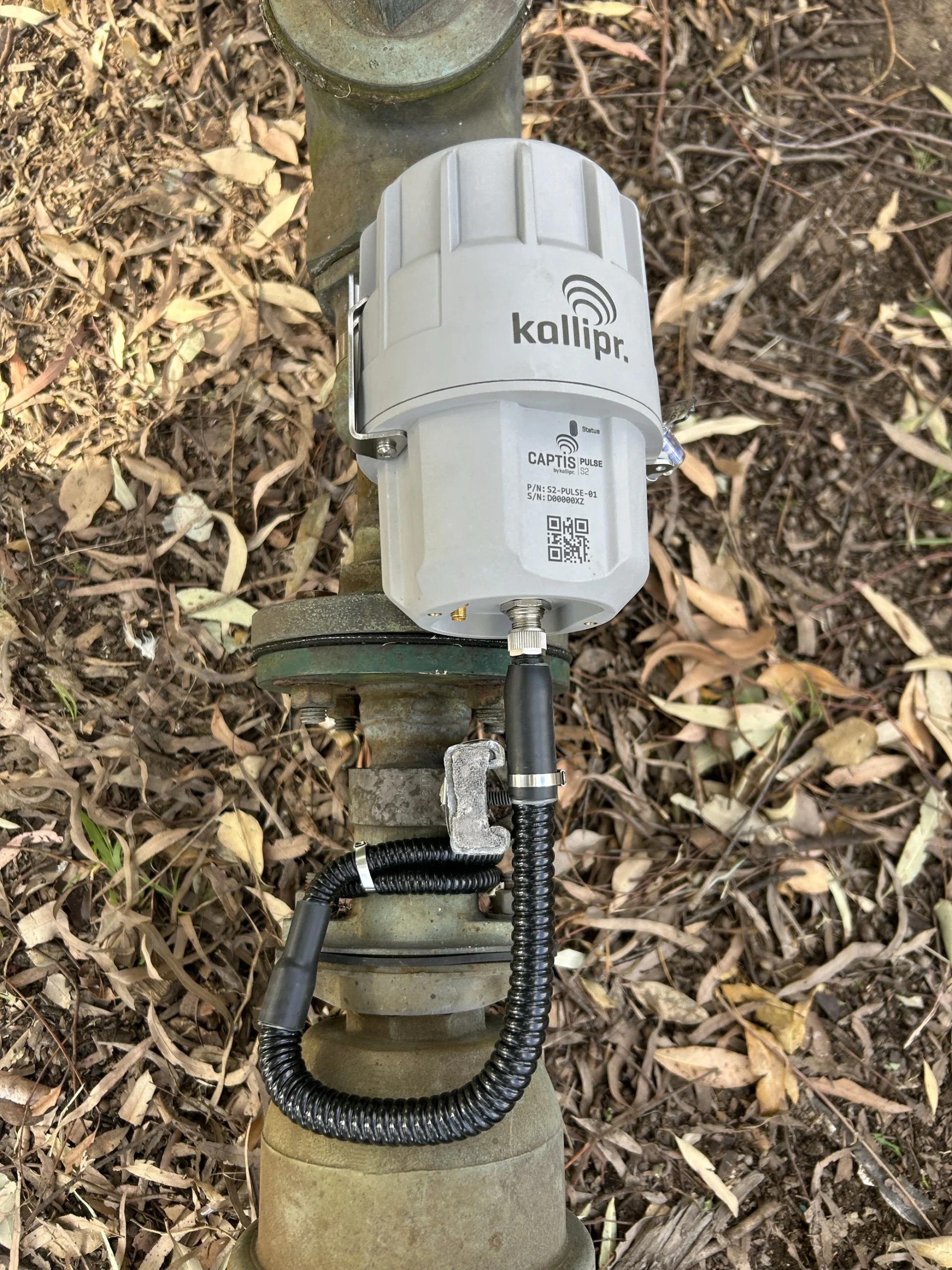 Captis remote monitoring on water meter