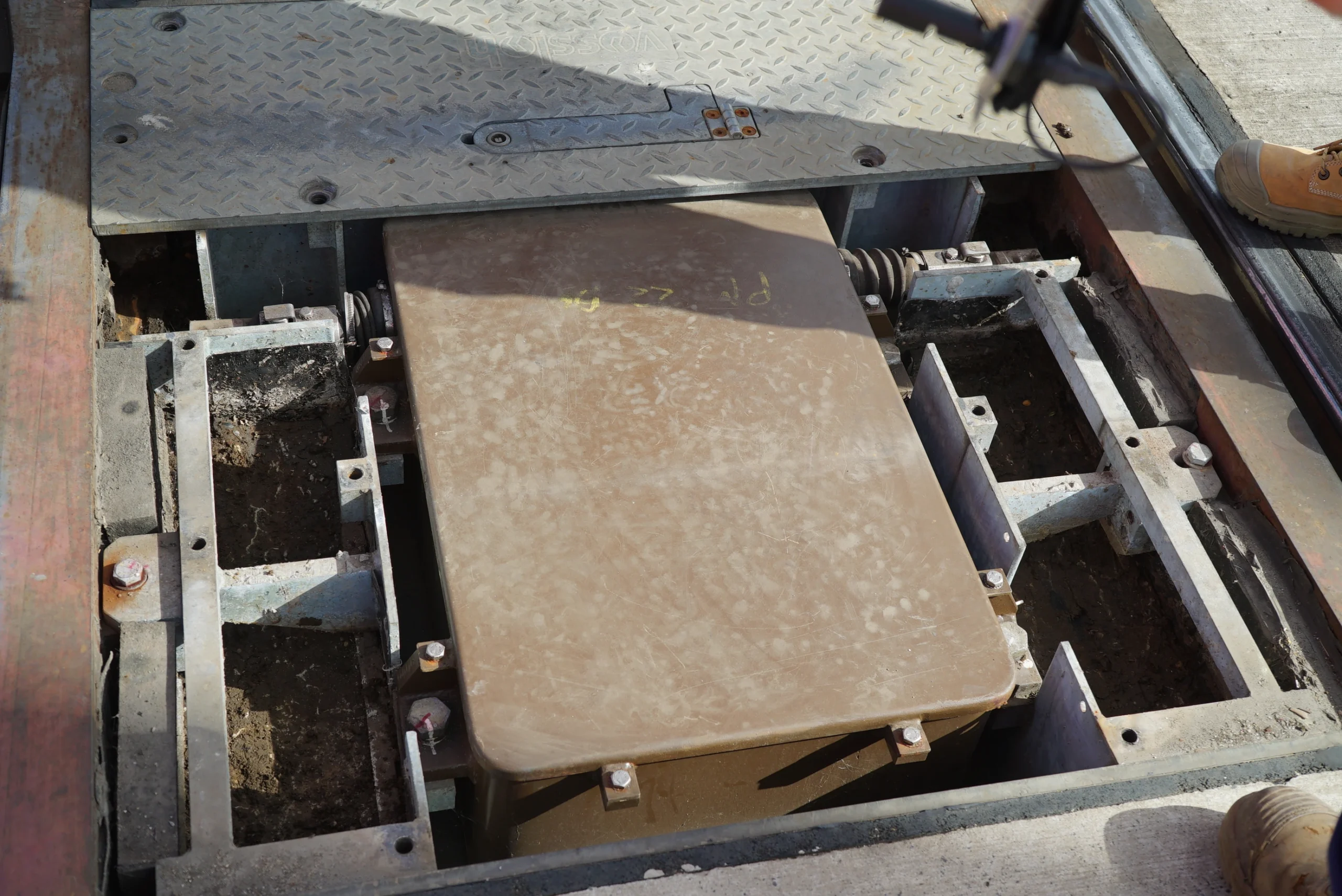 Sydney Rail rail pit with captis device installed