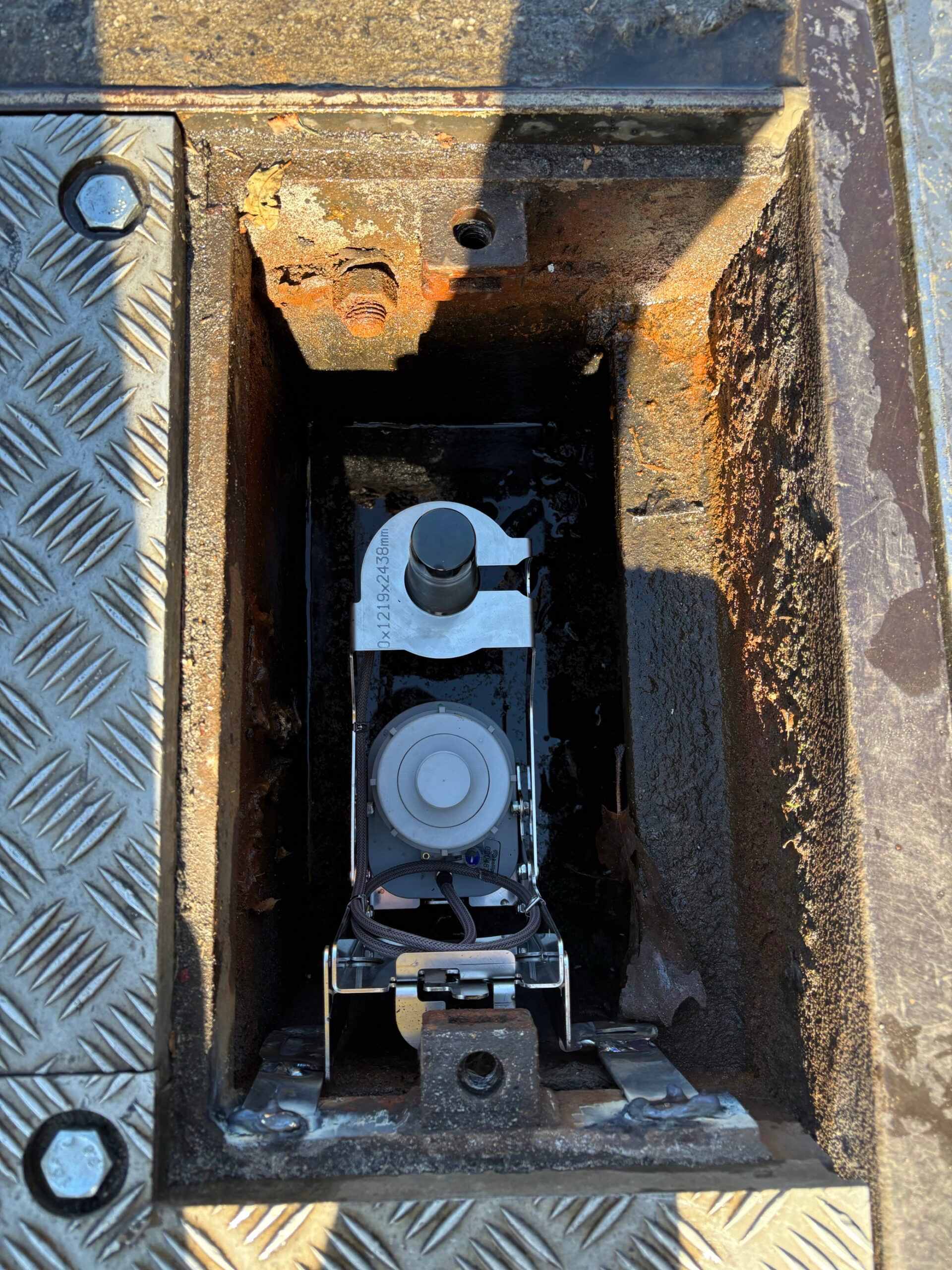 Kallipr's Spectra integrated radar monitoring a rail pit for water level